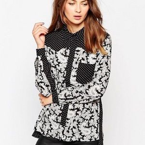 French Connection Paisley Party Patterned Shirt